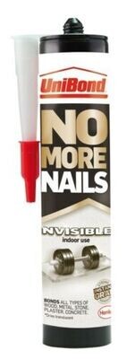 UniBond No More Nails Invisible Glue 285G