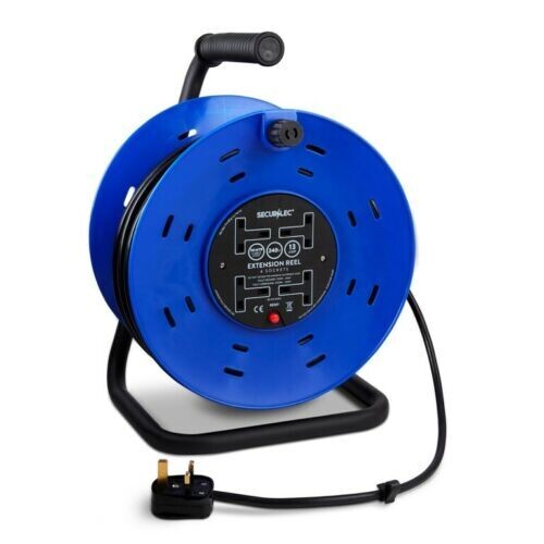 Securlec 50M 4 Gang 13 Amp Extension Reel