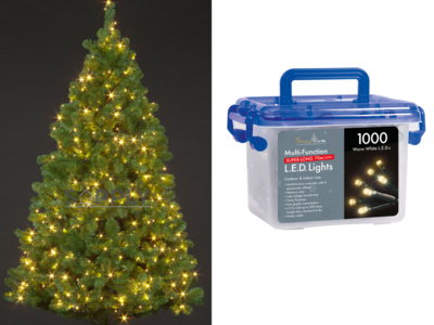 Snowtime 1000 Warm White Colour LED lights Christmas Decorations