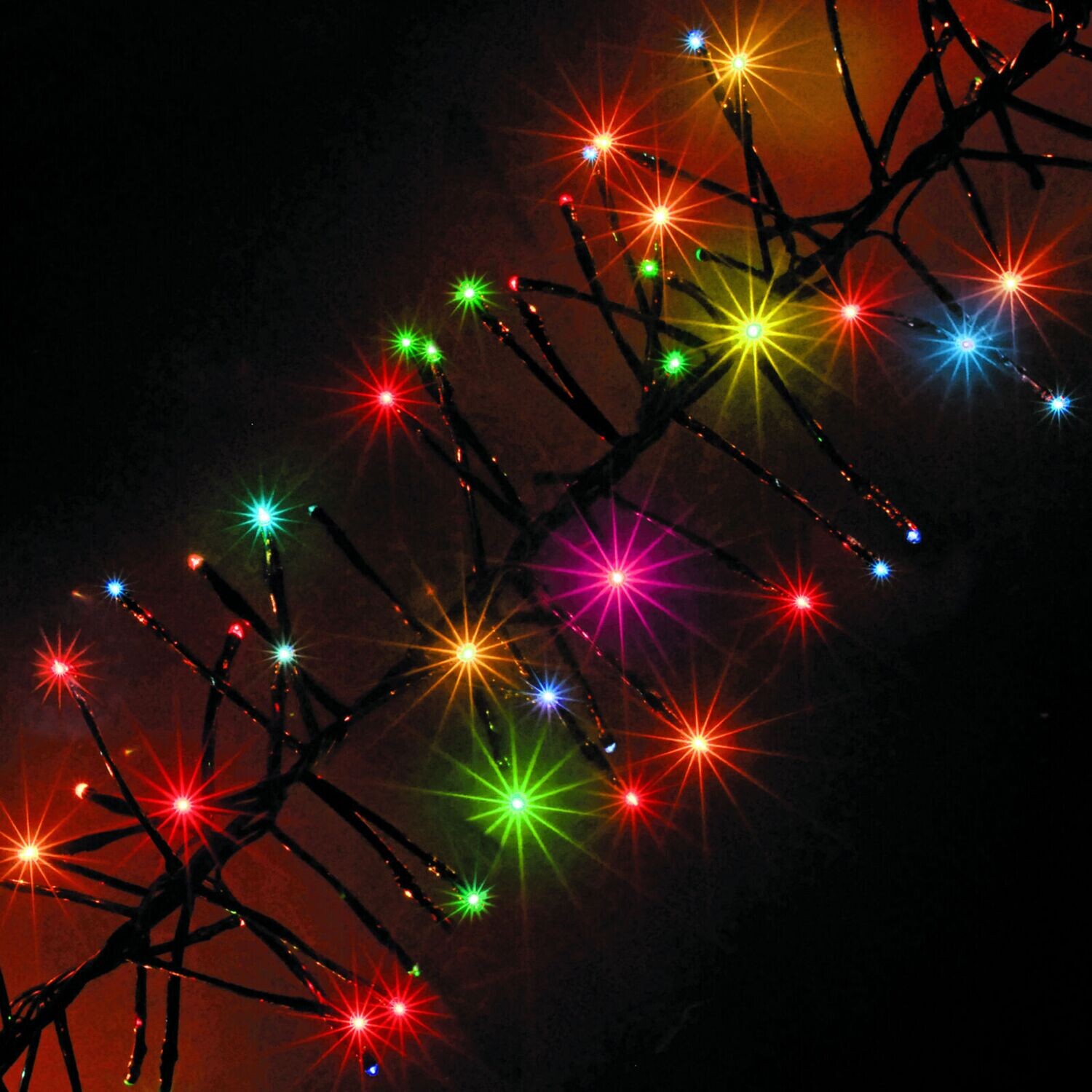 Snowtime Cluster 960 LED Christmas Lights Multi Coloured