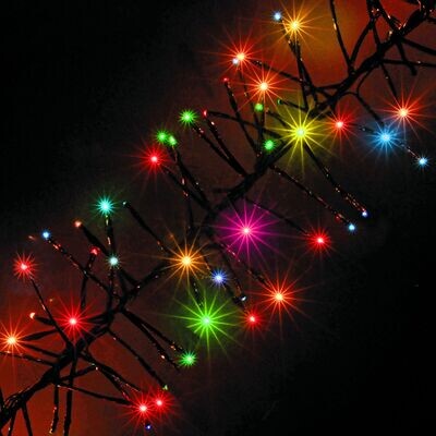 Snowtime Cluster 960 LED Christmas Lights Multi Coloured