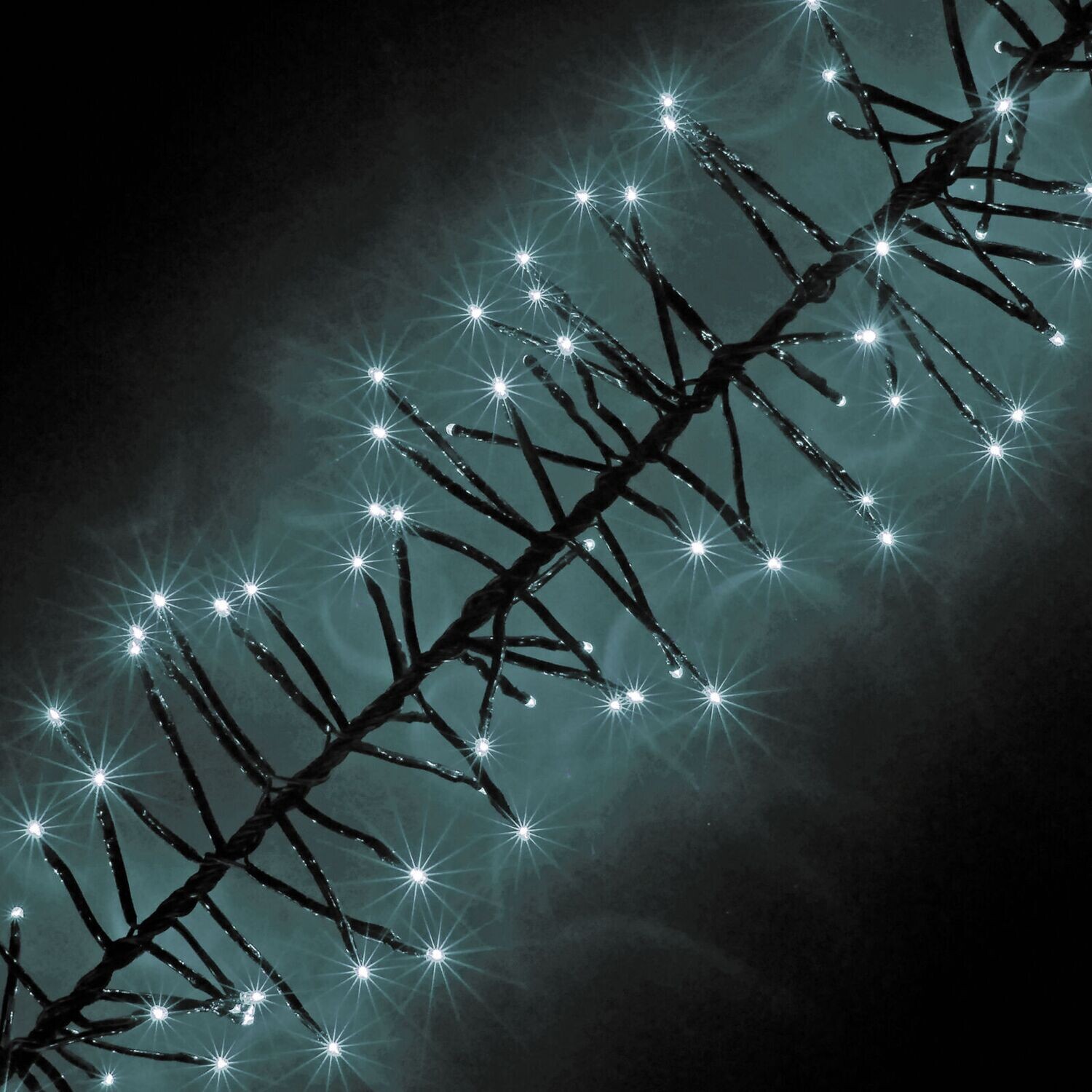 Snowtime Cluster 2000 LED Christmas Lights White
