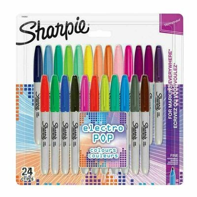 Sharpie Pack 24 Permanent Marker Pens
