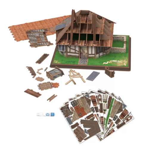 Harry Potter The Burrow, Hagrid's Hut & Knight Bus 3D Puzzle