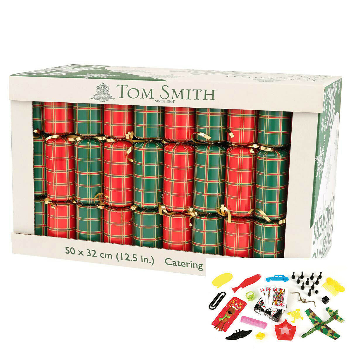 Tom Smith Xmas Christmas Crackers 50 Pack 32cm