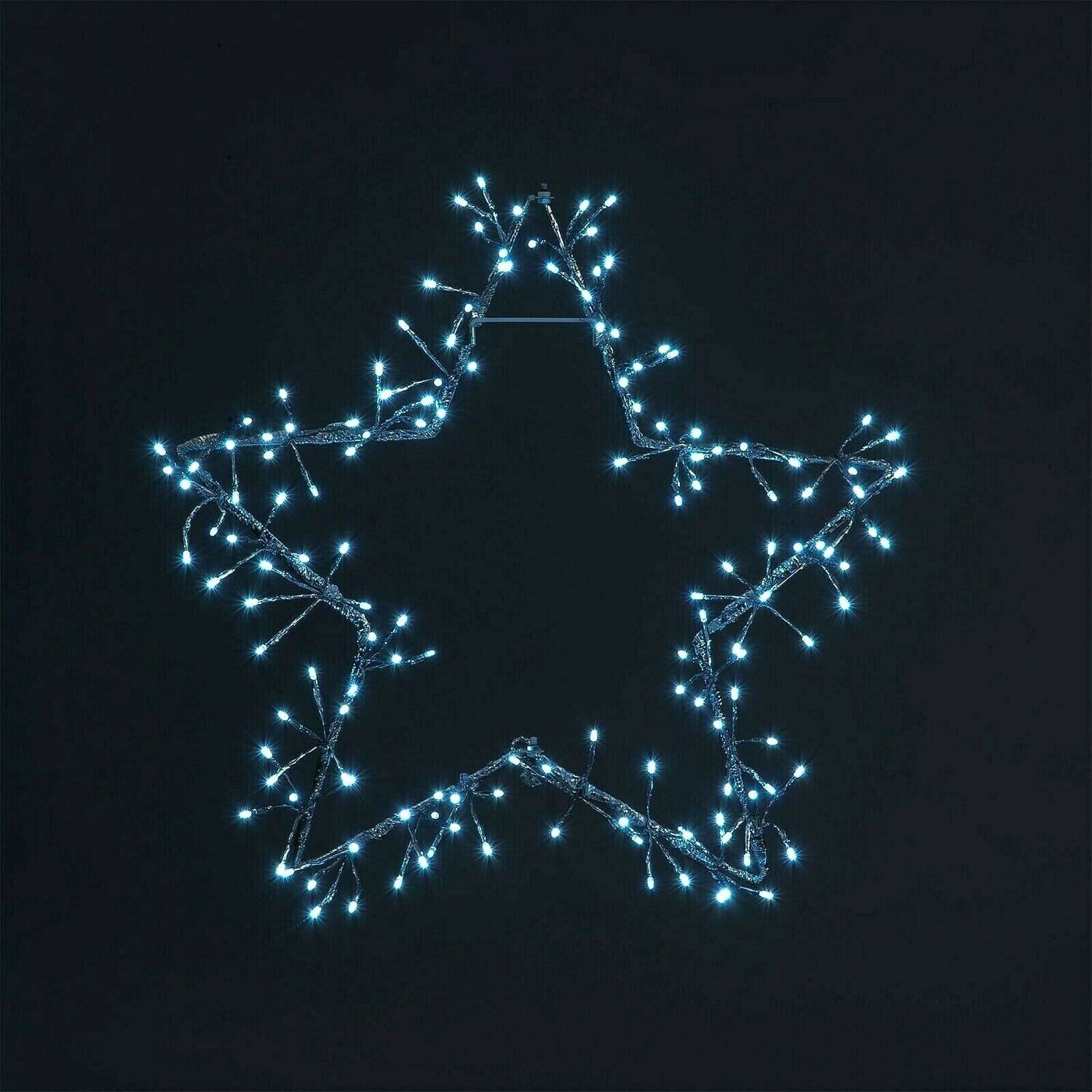 150 ICE White Snowflake Silhouette Christmas Window Fairy Light