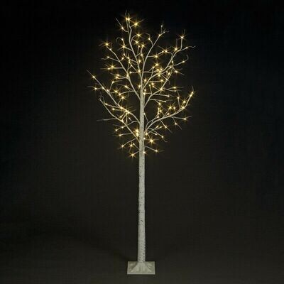 136 LED 8FT Birch Standing  Christmas Tree 2.4M Warm White