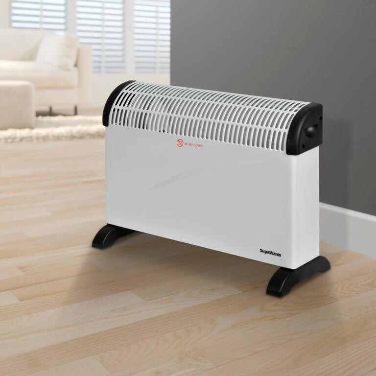 SupaWarm Turbo White 2KW Convector Heater 2000w