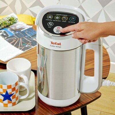 Tefal Easy Soup 1.2L Smoothie & Soup Maker 1000W With Recipe Book