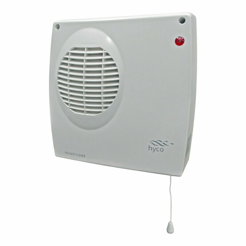 Hyco Alto 2kW Bathroom Downflow Wall Mounted Fan Heater