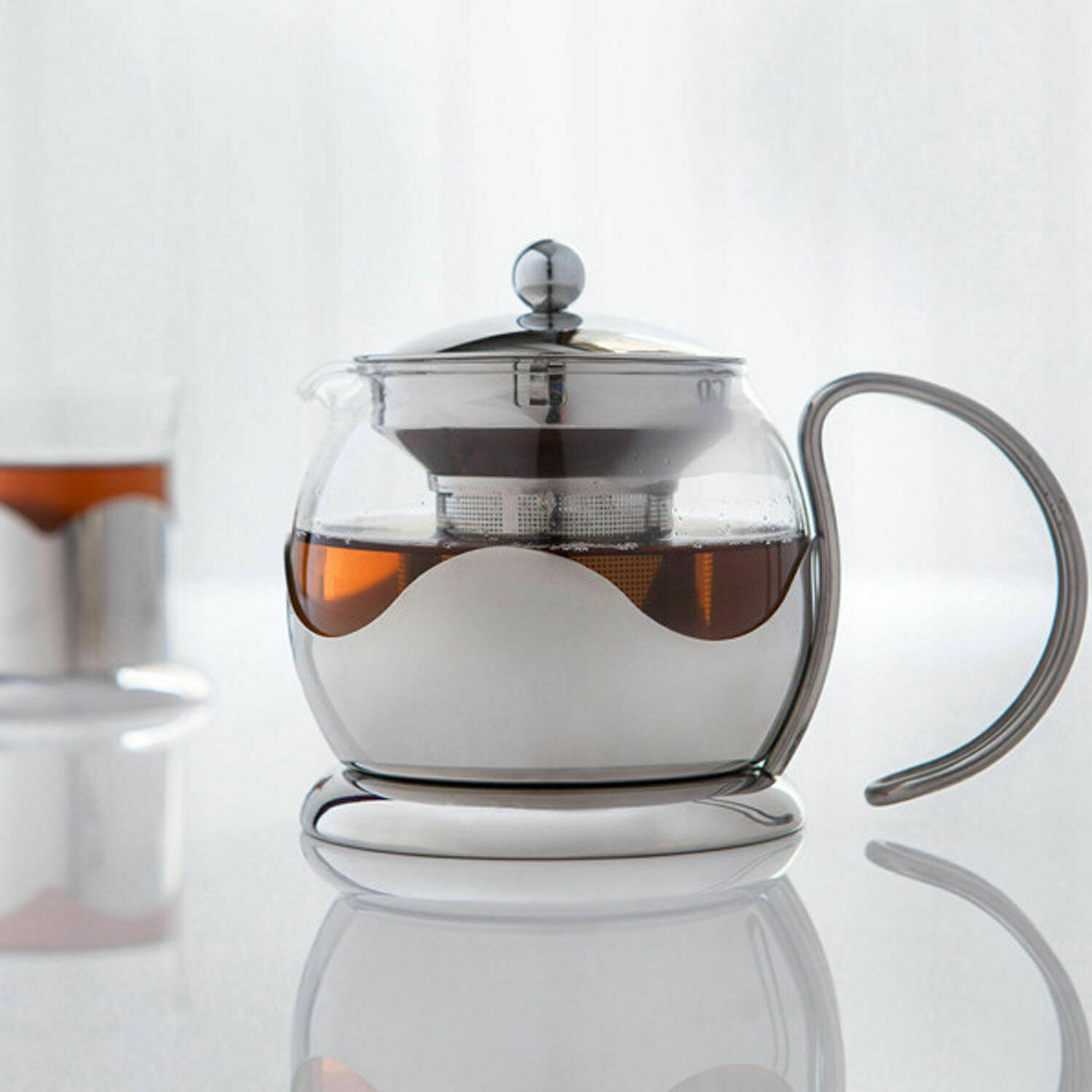 SABICHI 750ml Double Wall  Stainless Steel Teapot