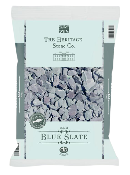 20KG Blue Slate Chippings Dash Stone Gravel