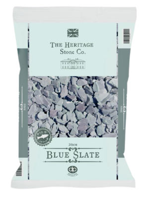 20KG Blue Slate Chippings Dash Stone Gravel