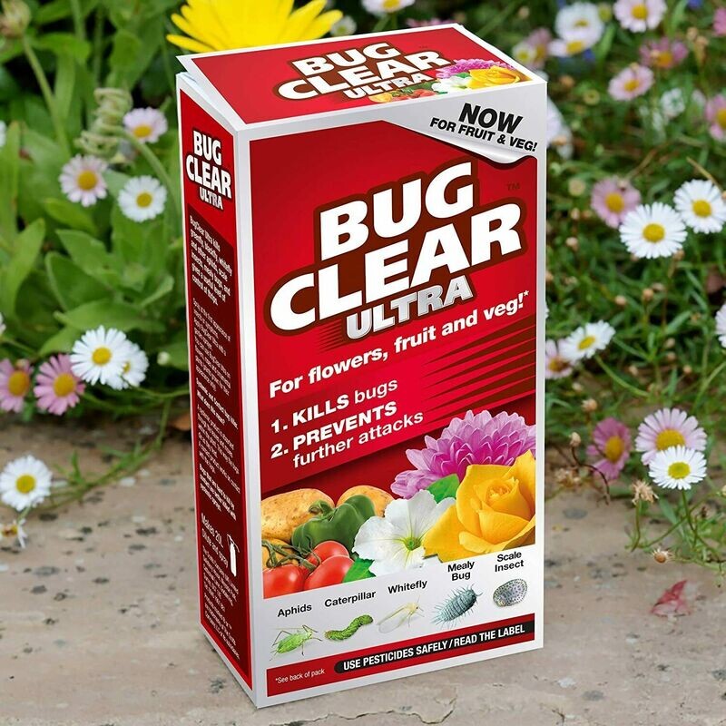 Bug Clear Ultra Concentrate For Flowers, Fruit  & Veg 200ML Insecticide