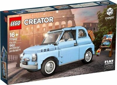 LEGO Fiat Nuova 500 Light Blue Classic Collectable Rare Item 960 Pieces 77942