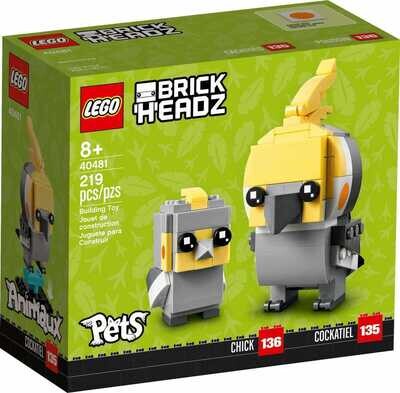LEGO BrickHeadz Pets Chick And Cockatiel Collectable Set 219pc Kit 40482