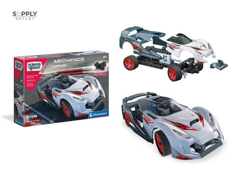 Clementoni 61513 Science Museum Mechanics Hypercar Supercar Toy Racing Car