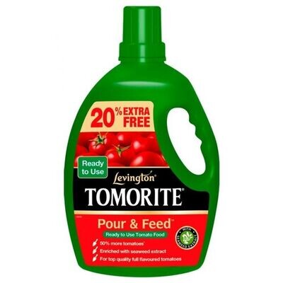 Levington Tomorite Pour & Feed 2.5L Ready To Use Fruits & Vegetables Plus 20% Free