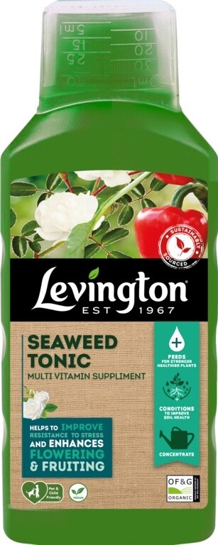 Levington Lawn Grass Seaweed Fertiliser Tonic Multivitamin Supplement 800ml