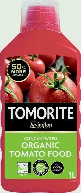 Levington Organic Tomorite Concentrate 1Litre Tomato Food Liquid Feed Fertiliser