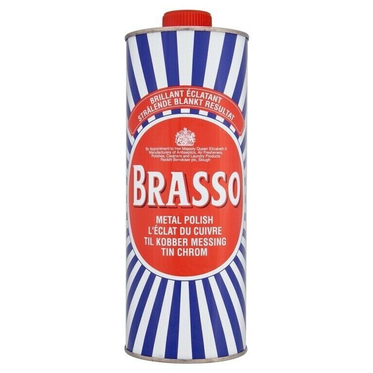 Brasso Liquid Metal Polish Longer Lasting Shine Brass Copper Stainless Steel 1L