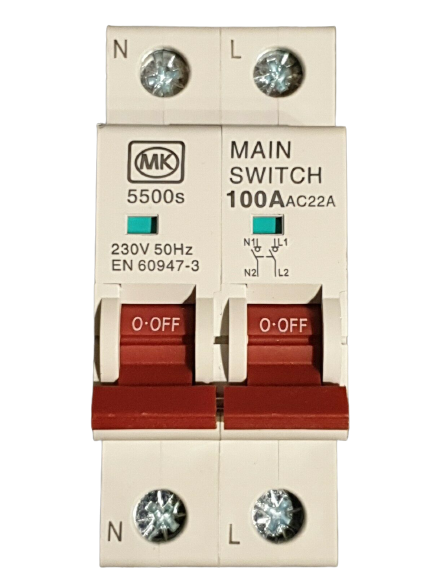 MK 100A AMP 30mA Main Switch TYPE A 5500S 230V