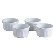 Set Of 4 Mason Cash White Ceramic Bowls