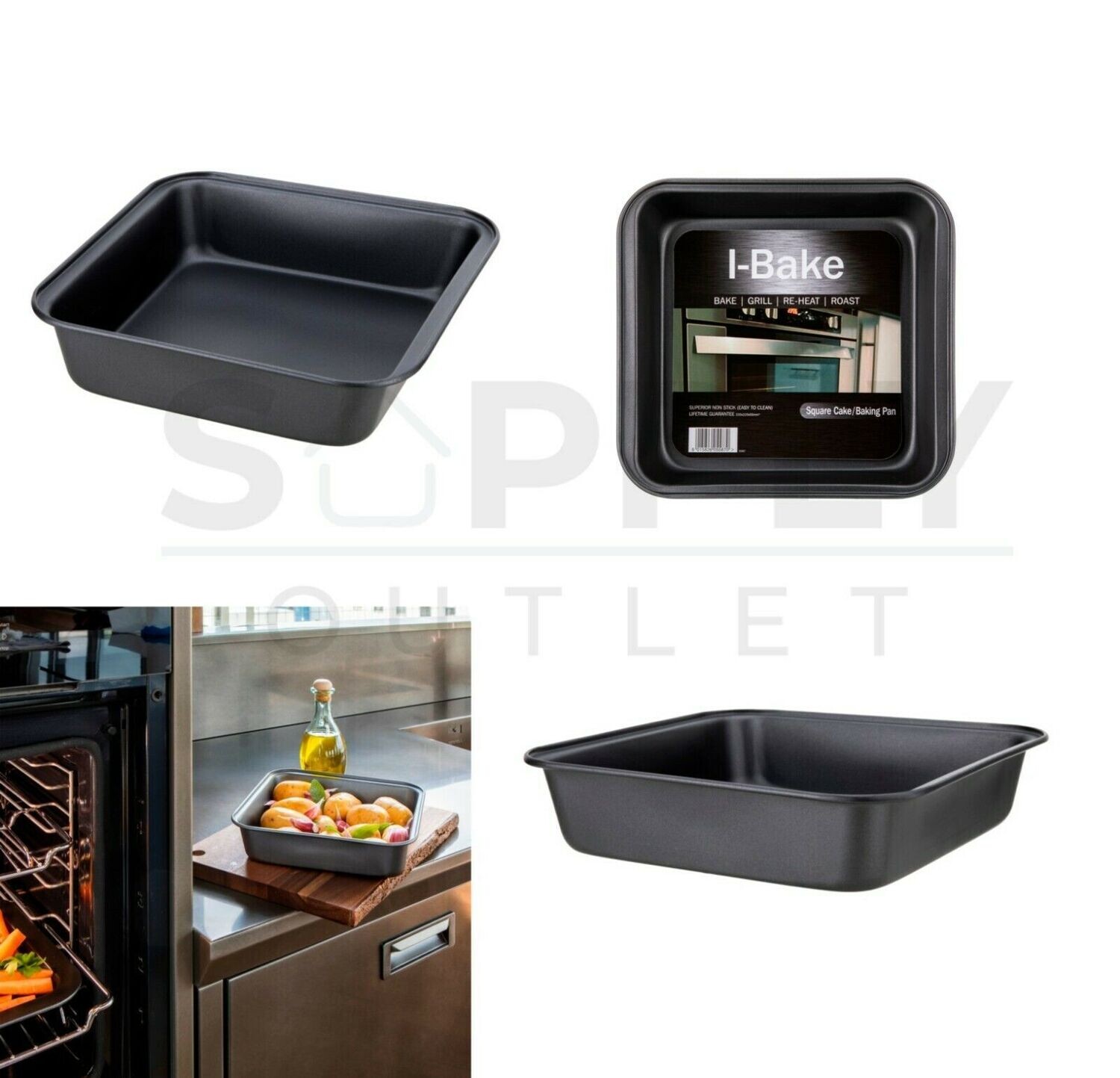 I-Bake 8" Square Cake Bake Dish