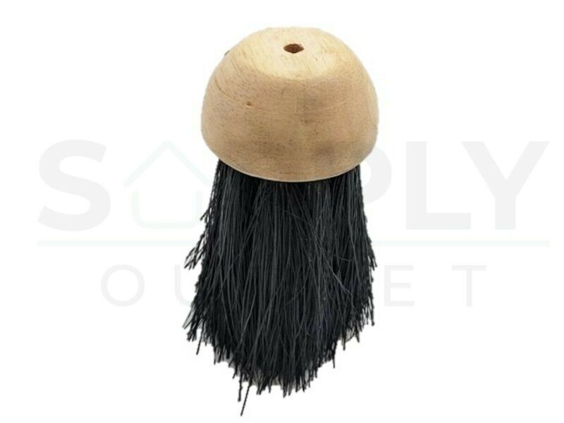 1 x Companion Brush Hearth Home Wooden Fireplace Round Brush Head Refill Bristle