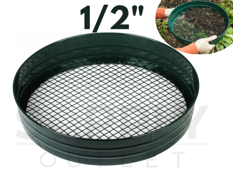 12mm 1/2" Metal Garden Riddle Sieve Mesh Stone Debris Garden Remover Seeds New