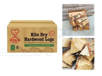 Big K Kiln Dry Hardwood Logs Easy To Light Long Lasting Less Smoke Emissions