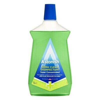 Astonish Clear Disinfectant Super Concentrated Kills 99.9% Of Common Germs 1L