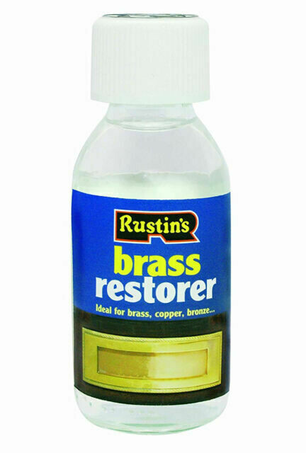Rustins Brass Restorer Removes Tarnish Exterior Bronze Door Furniture 125ml