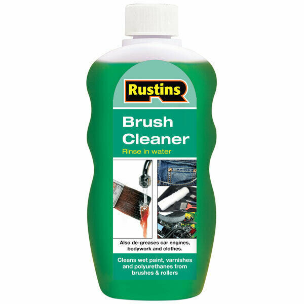 Rustins Brush Cleaner Emulsifies Oil Paint Varnish Polyurethane Liquid 300ml