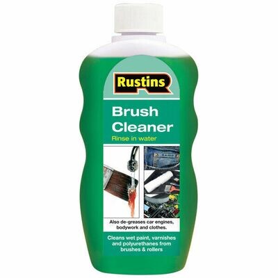 Rustins Brush Cleaner Emulsifies Oil Paint Varnish Polyurethane Liquid 300ml