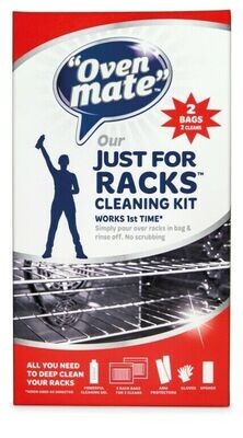 Oven Mate Just For Racks BBQ Grill Non Coated Baking Trays Cleaning Kit 500ml