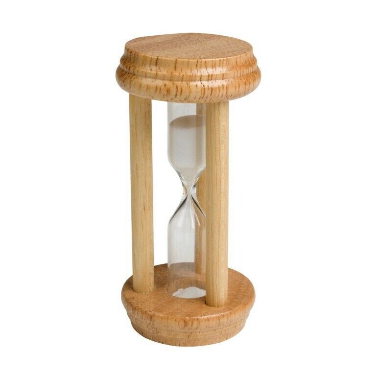 Chef Aid Traditional Wooden Egg Timer Three Minute Cooking Baking Oven Carded