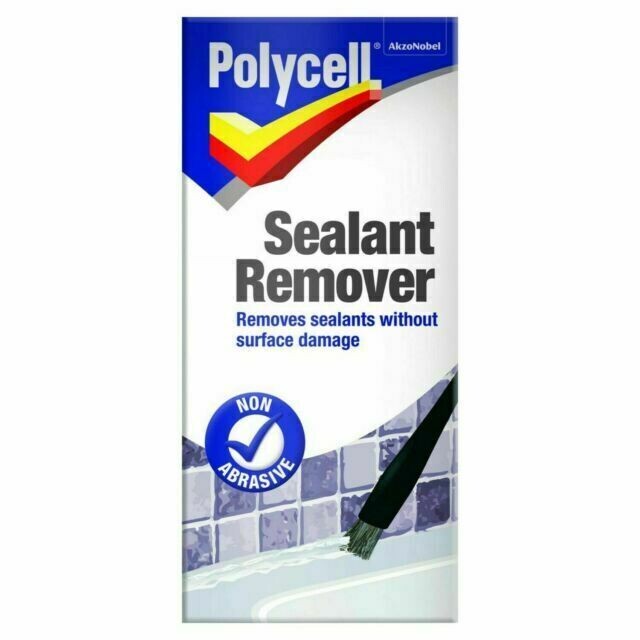 Polycell Sealant Remover Non Abrasive Bathroom Window Work Top Door Frame 100ml