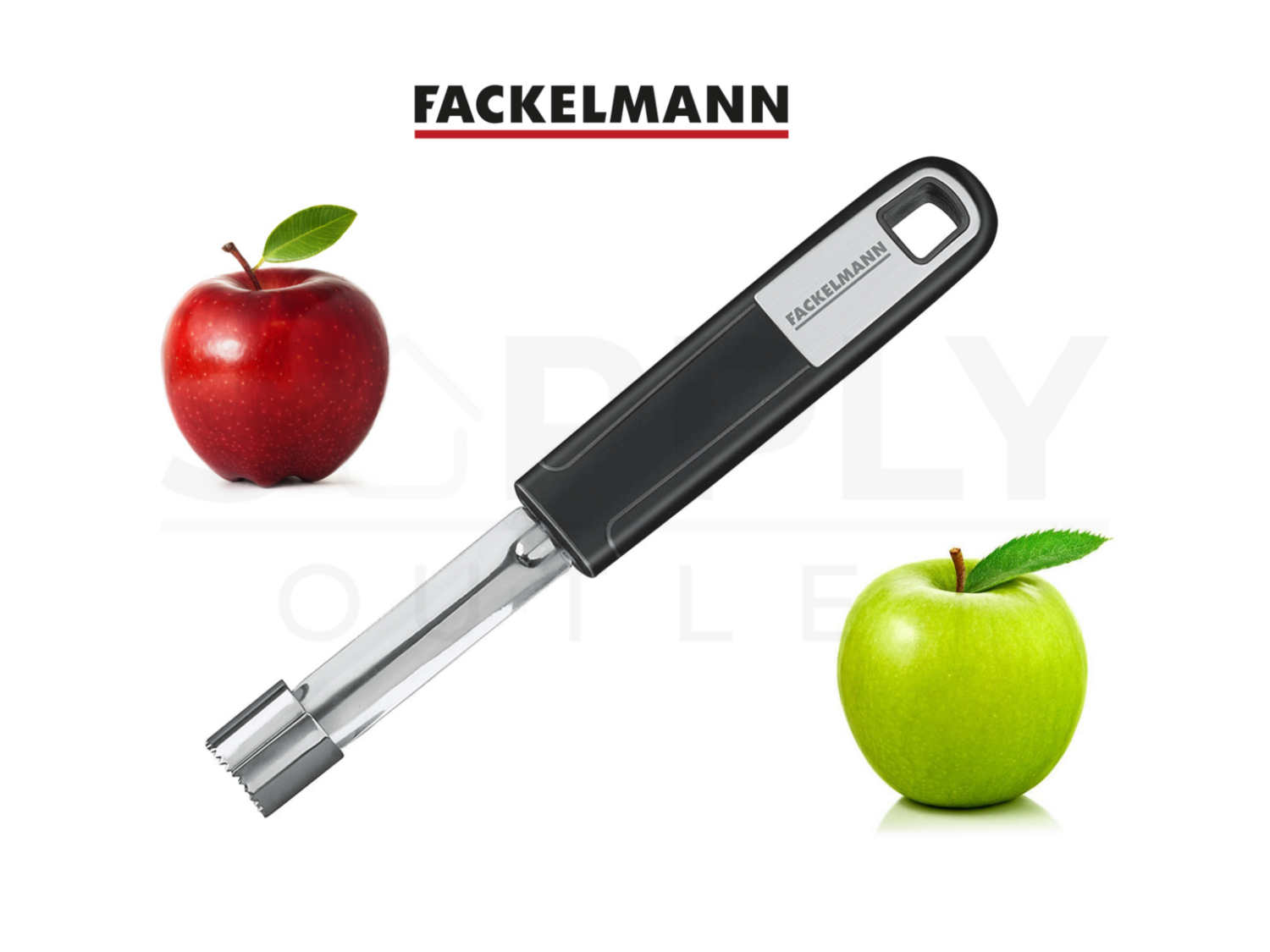 Facklemann Apple Corer Fruit Veg Cutter Cooking Kitchen Utensils Soft Touch 20cm