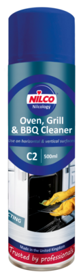 Nilco Oven & Grill Cleaner Grease Griddle Hot Plates Domestic Industrial 500ml