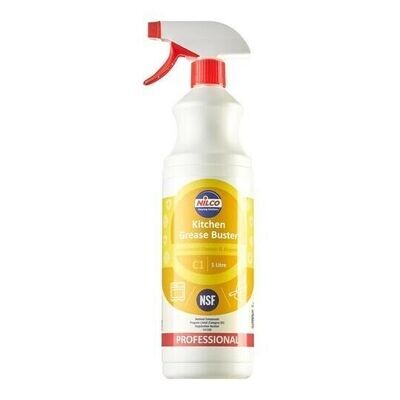 Nilco Kitchen Grease Grime Buster Cleaner Oven Heavy Duty Spray Cooker 1 Litre