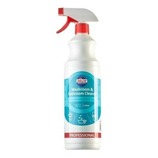Nilco W2 Washroom Bathroom Cleaner Sanitizer Grime Grease Professional 1 Litre