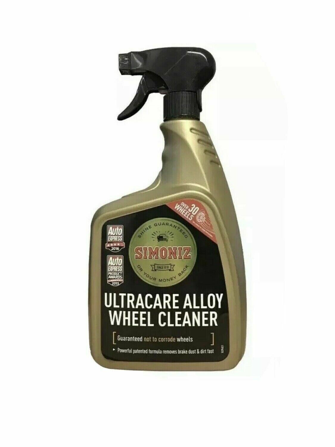 1 x 1 Litre Simoniz Ultra Care Car Alloy Wheel Cleaner Remover Spray On Bottle