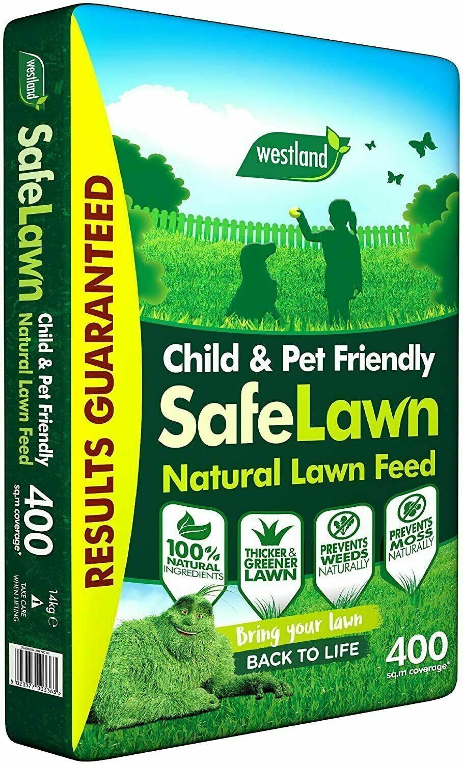 Westland 400m2 Child Pet Friendly Safe Natural Lawn Care Feed No Moss 14kg Bag