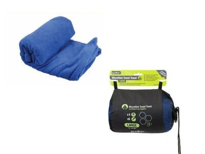 Summit Micro Fibre Towel Camping Outdoor Fast Drying Effective Soft 120 x 60cm