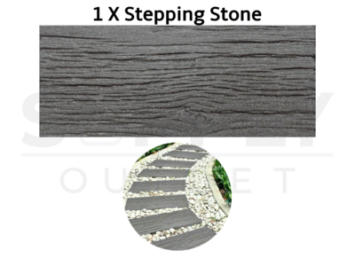 1 x Grey Railroad Stepping Stone Tile