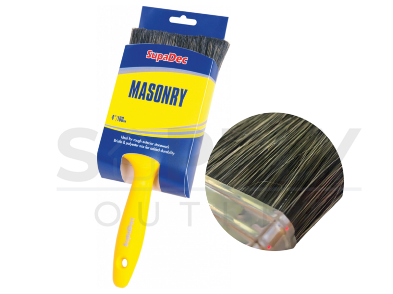 SupaDec DIY Exterior Stone Masonry Rough Outdoor Brush 4"/100mm