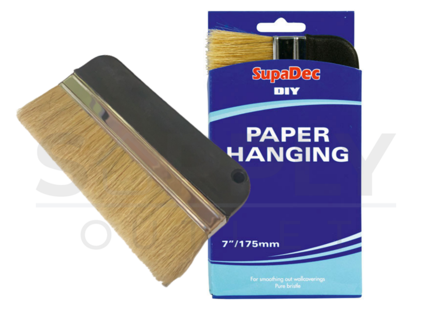 SupaDec DIY Wallpaper Cover Hanging Block Brush 7"/175mm