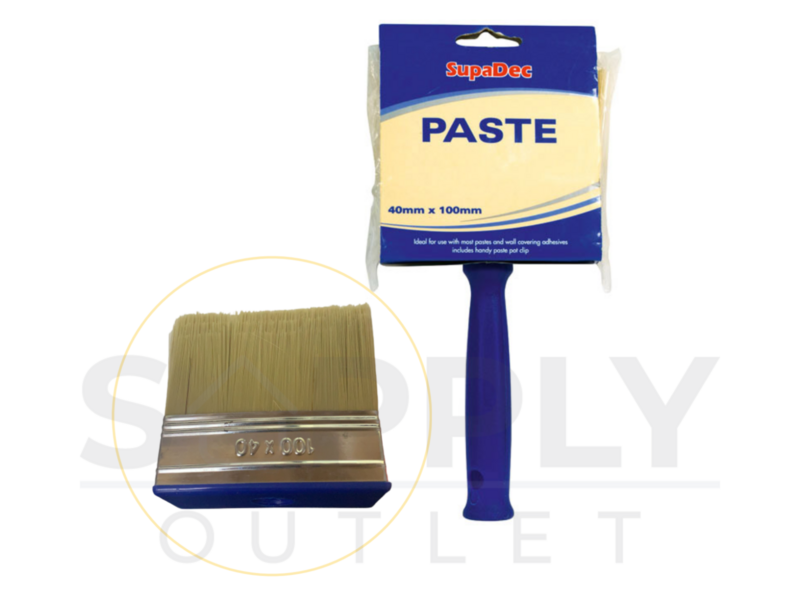 SupaDec DIY Decorating Wallpaper Adhesive Painting Glue Paste Brush 40mm x 100mm