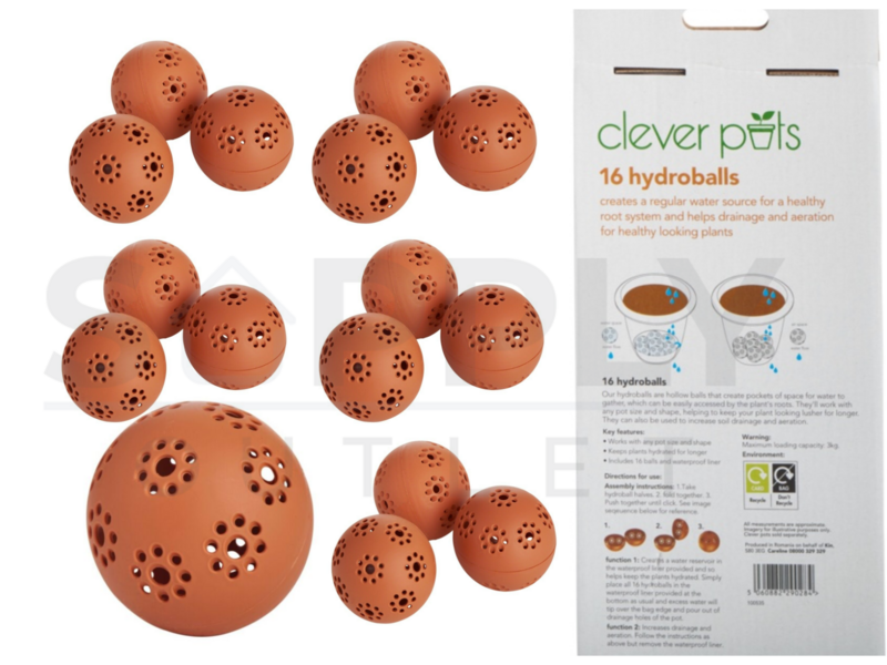Clever Pots  Reusable Reservoir Hydroballs 16 Pack